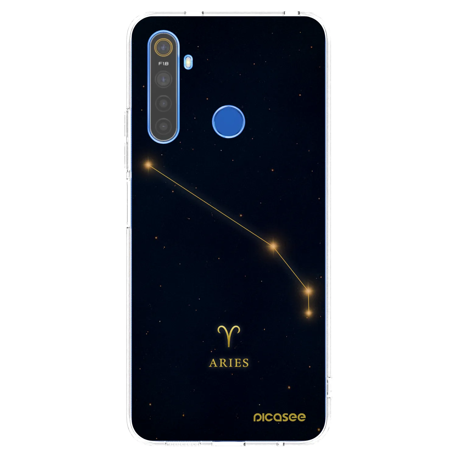 Picasee διαφανής θήκη σιλικόνης Realme 5 - ARIES