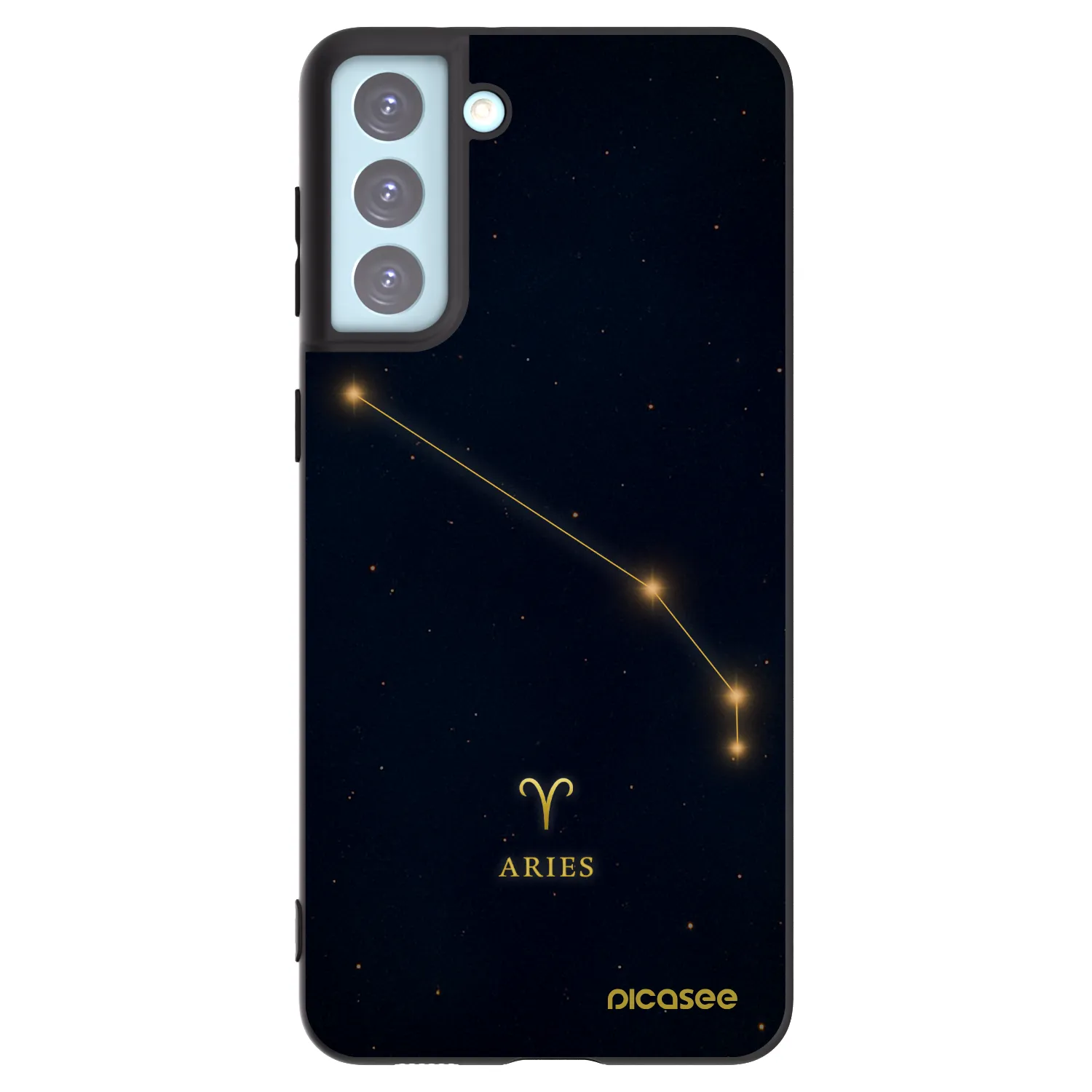 Picasee Μαύρη θήκη σιλικόνης για Samsung Galaxy S21+ 5G G996F - ARIES