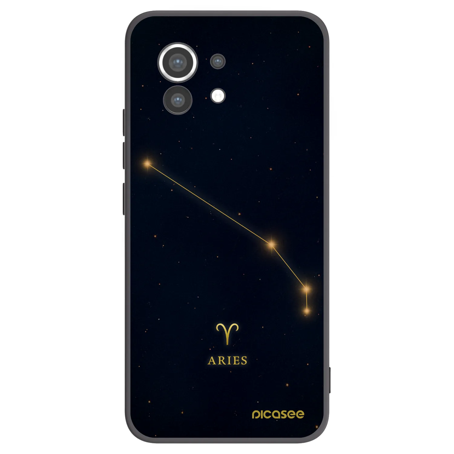 Picasee Μαύρη θήκη σιλικόνης για Xiaomi Mi 11 - ARIES