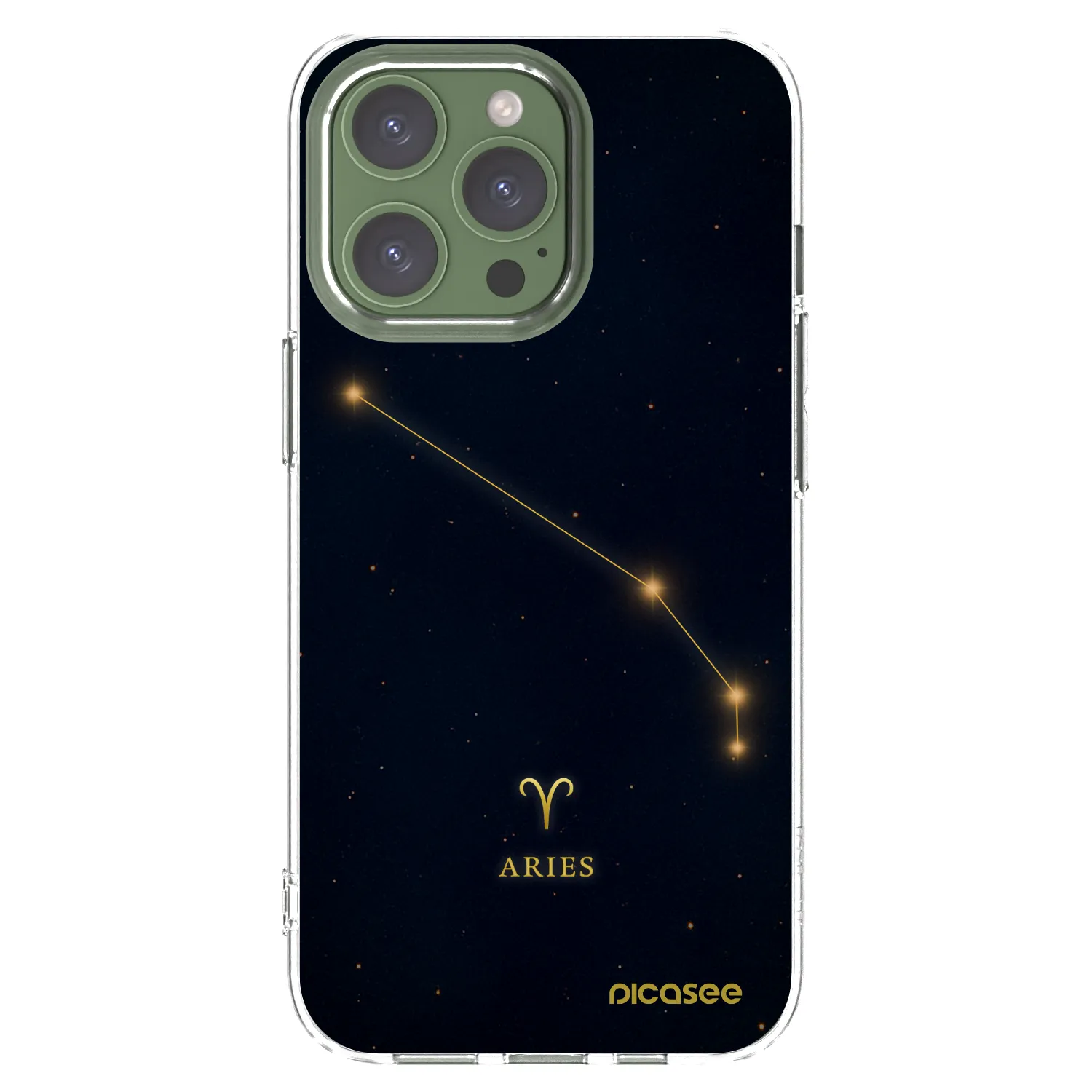 Picasee διαφανής θήκη σιλικόνης Apple iPhone 13 Pro - ARIES
