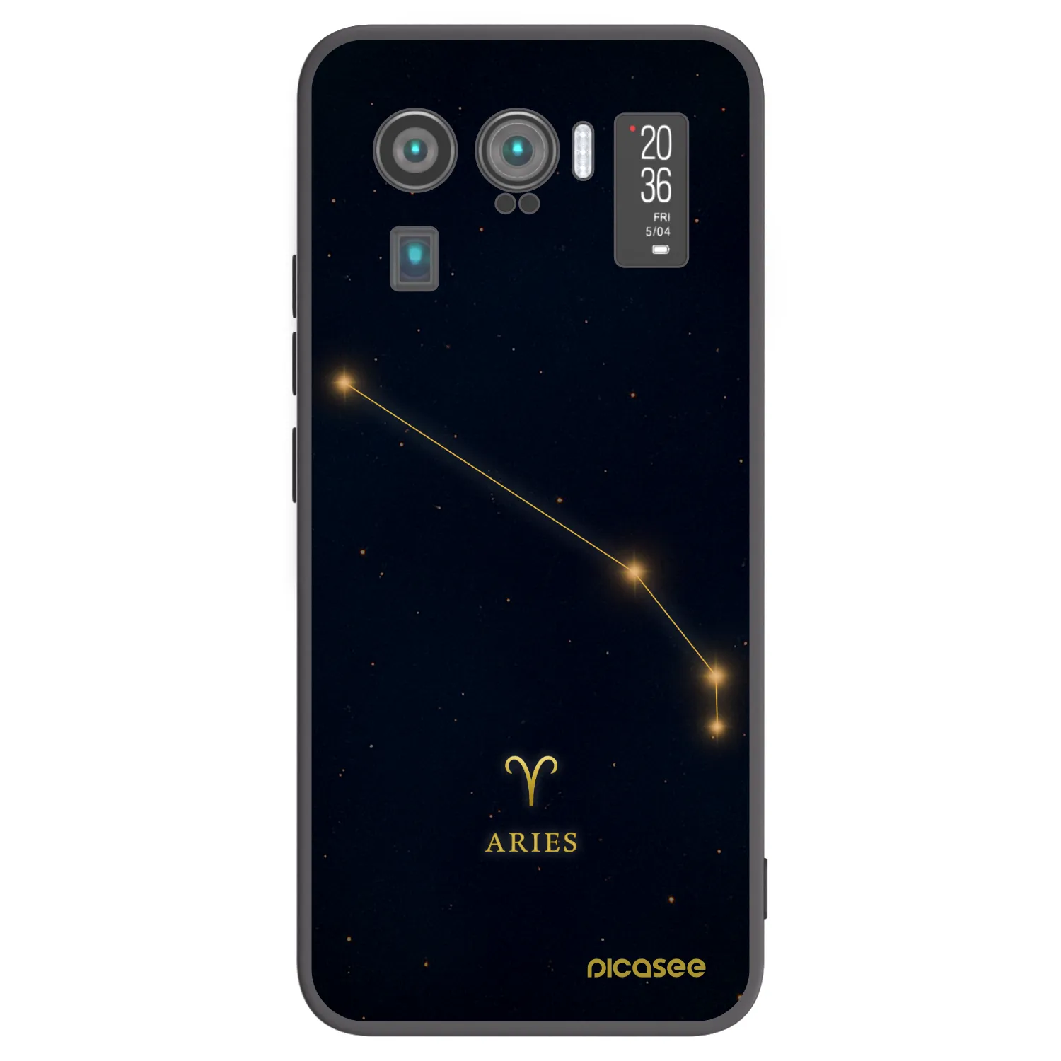 Picasee Μαύρη θήκη σιλικόνης για Xiaomi Mi 11 Ultra - ARIES