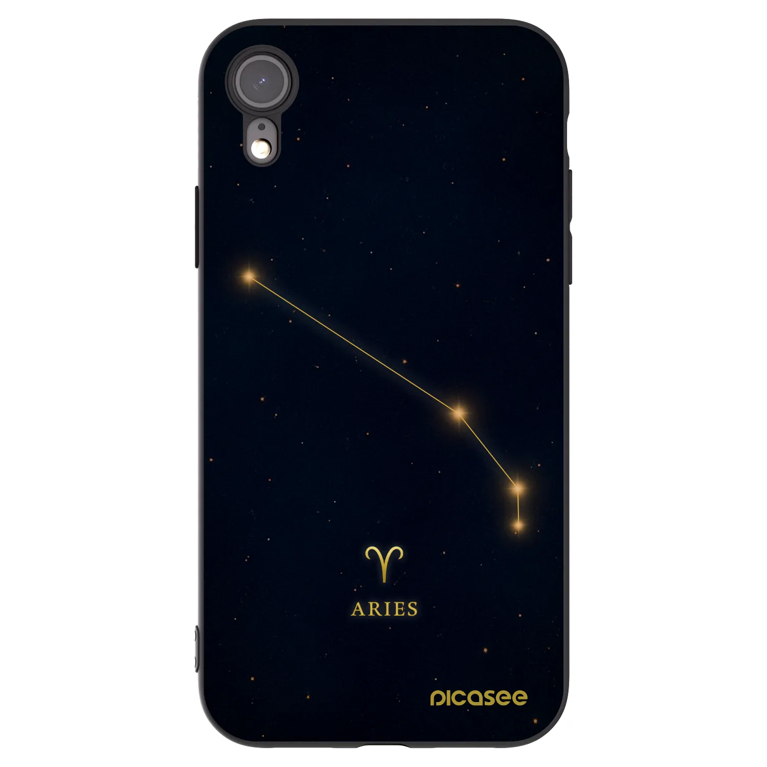Picasee Μαύρη θήκη σιλικόνης για Apple iPhone 6 Plus/6S Plus - ARIES
