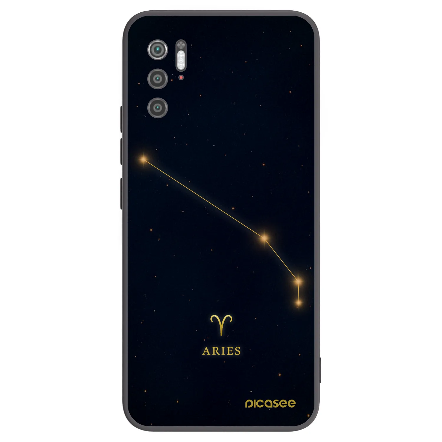 Picasee Μαύρη θήκη σιλικόνης για Xiaomi Poco M3 Pro 5G - ARIES