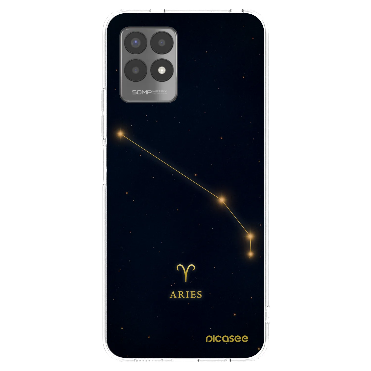 Picasee διαφανής θήκη σιλικόνης Realme 8i - ARIES