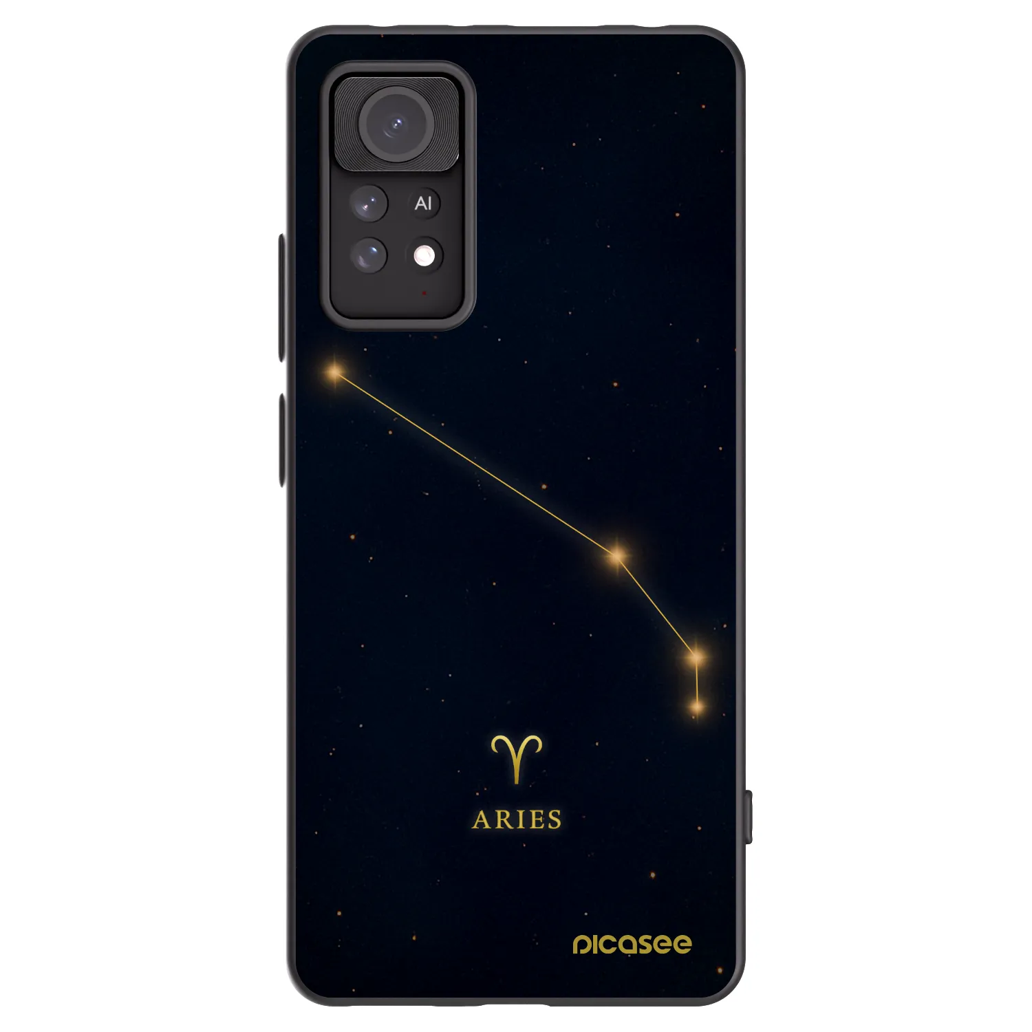 Picasee Μαύρη θήκη σιλικόνης για Xiaomi Redmi Note 11 Pro - ARIES