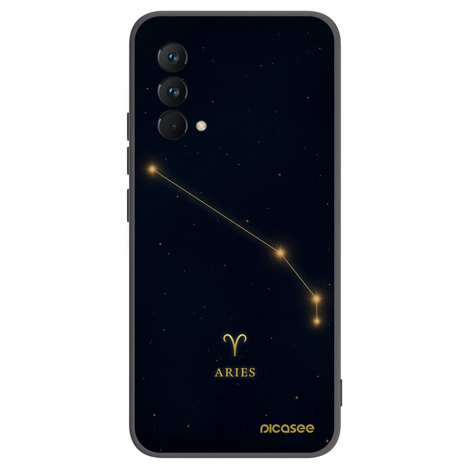 Picasee Μαύρη θήκη σιλικόνης για Realme GT Master Edition 5G - ARIES