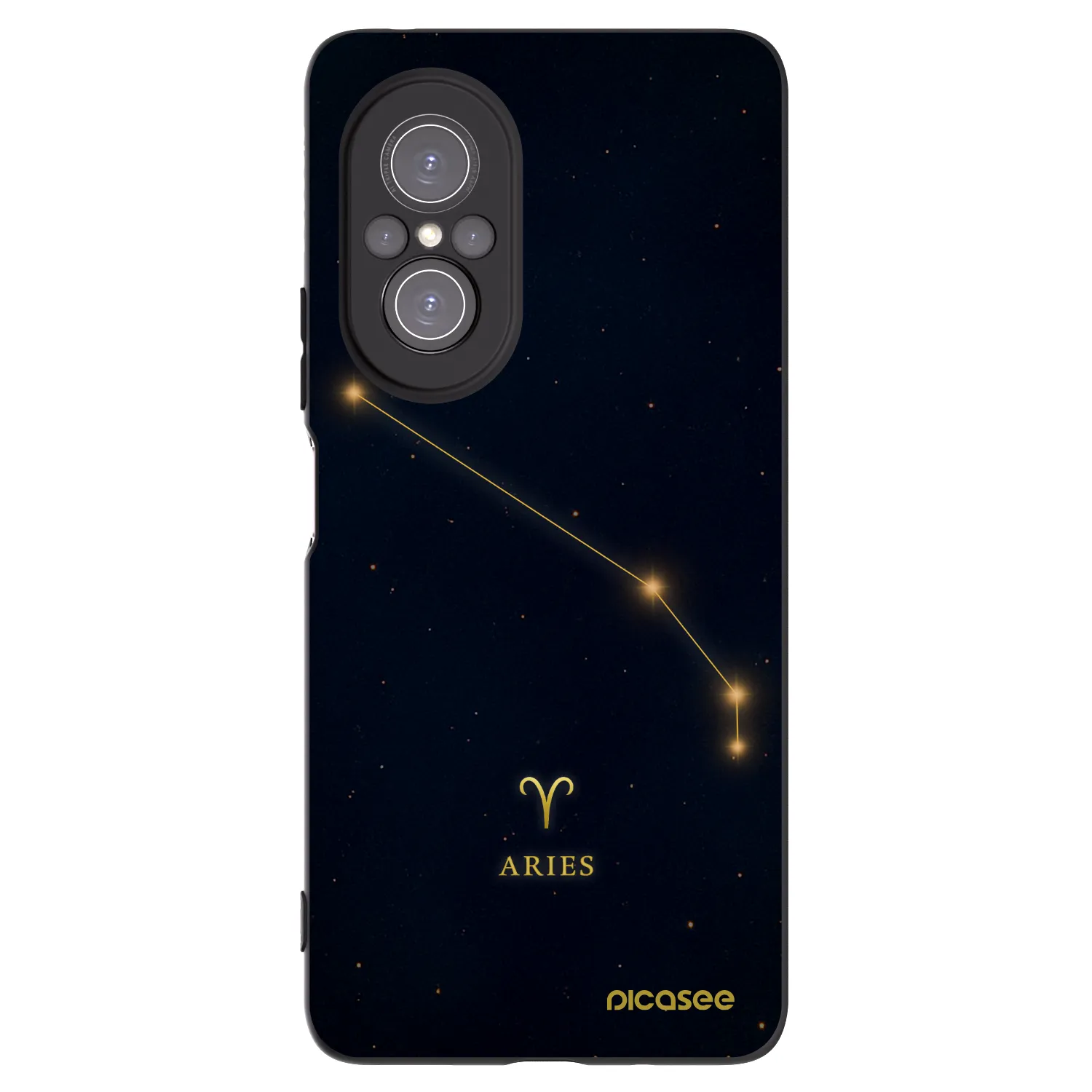 Picasee Μαύρη θήκη σιλικόνης για Huawei Nova 9 SE - ARIES