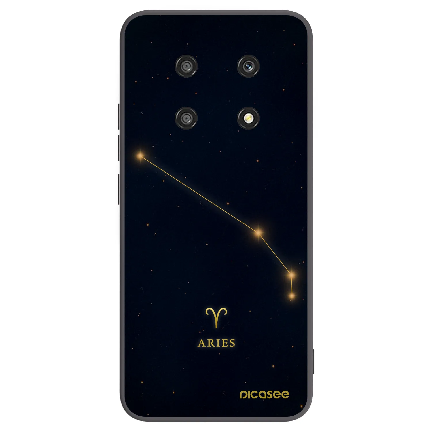Picasee Μαύρη θήκη σιλικόνης για Honor Magic4 Lite 5G - ARIES