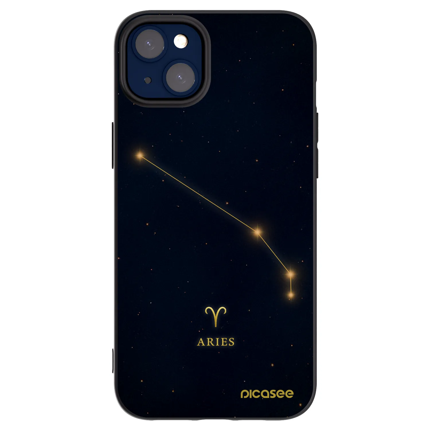 Picasee Μαύρη θήκη σιλικόνης για Apple iPhone 14 Plus - ARIES