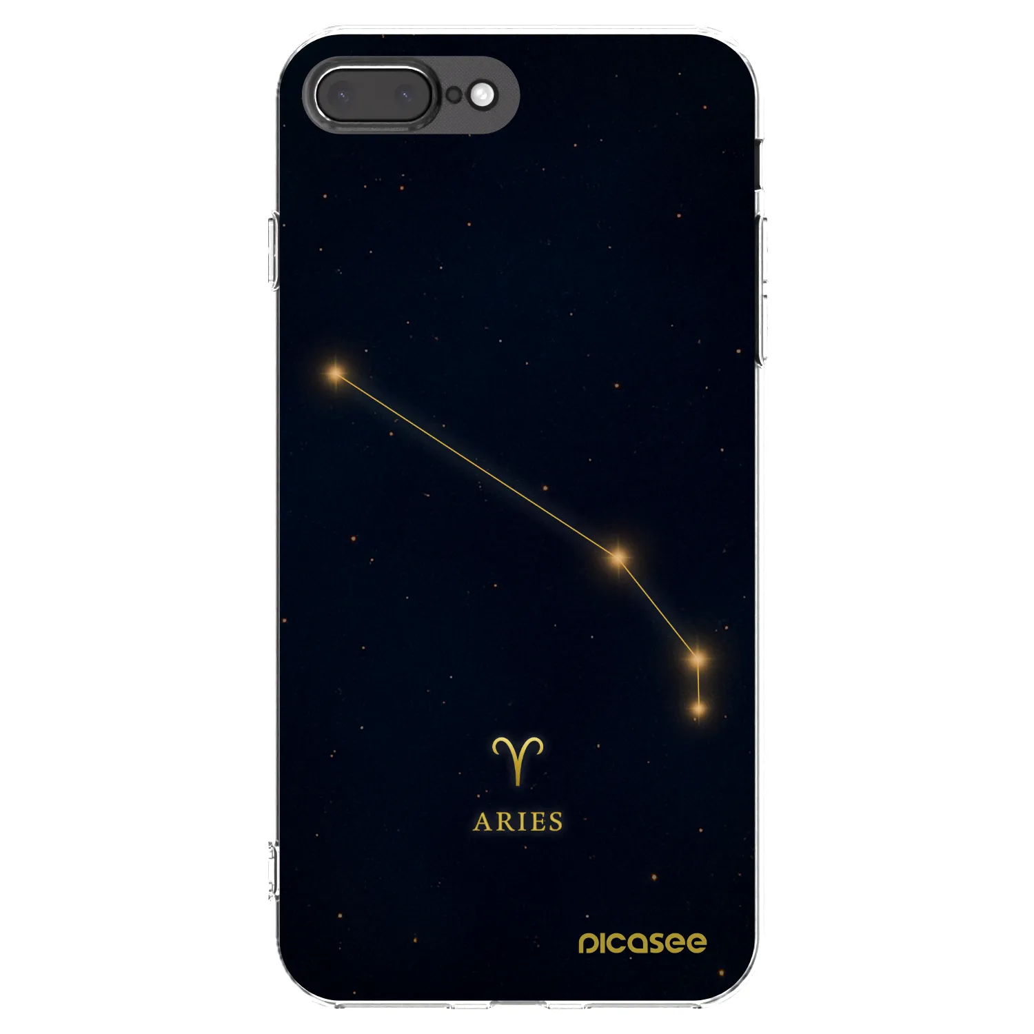 Picasee διαφανής θήκη σιλικόνης Apple iPhone 8 Plus - ARIES