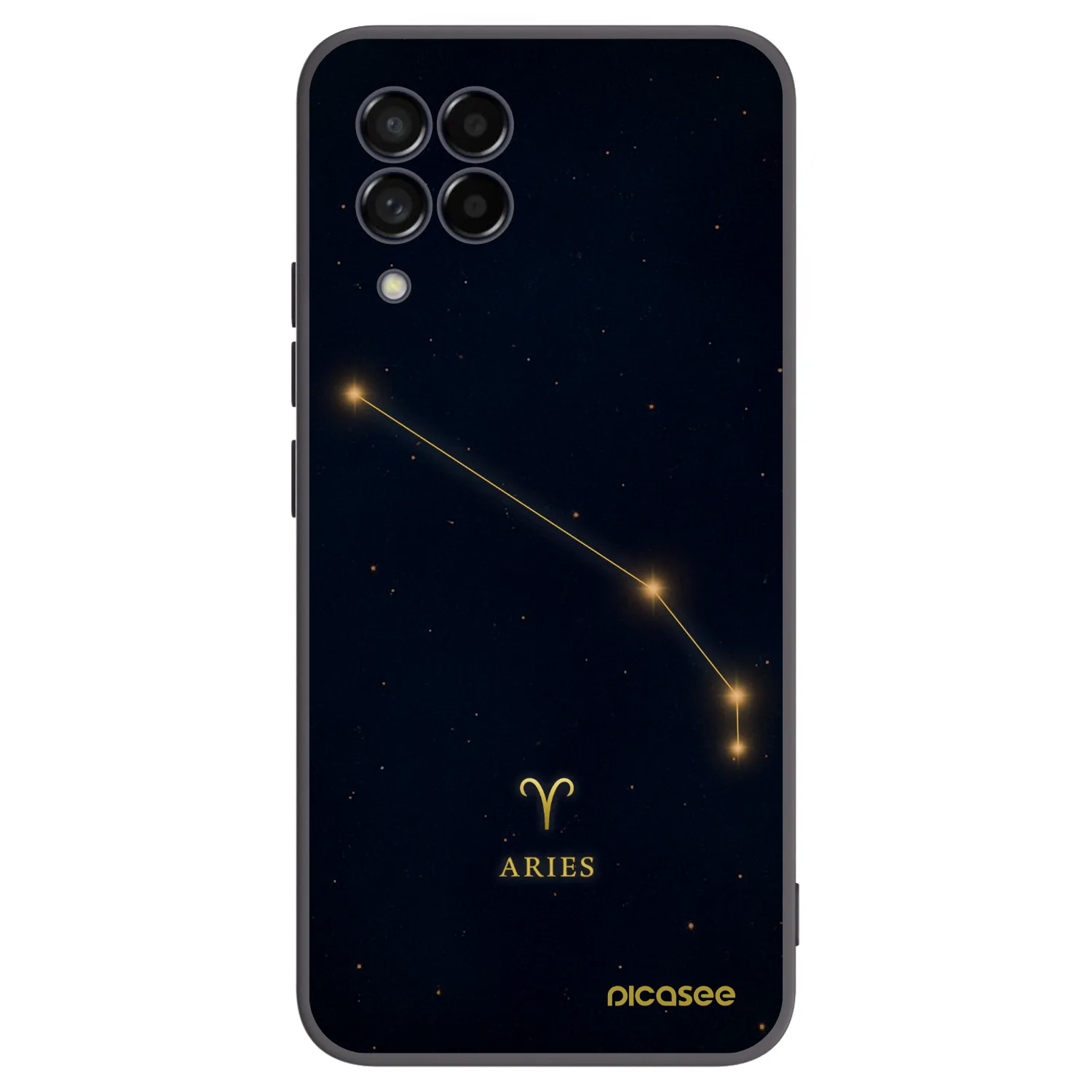 Picasee Μαύρη θήκη σιλικόνης για Samsung Galaxy M53 5G - ARIES