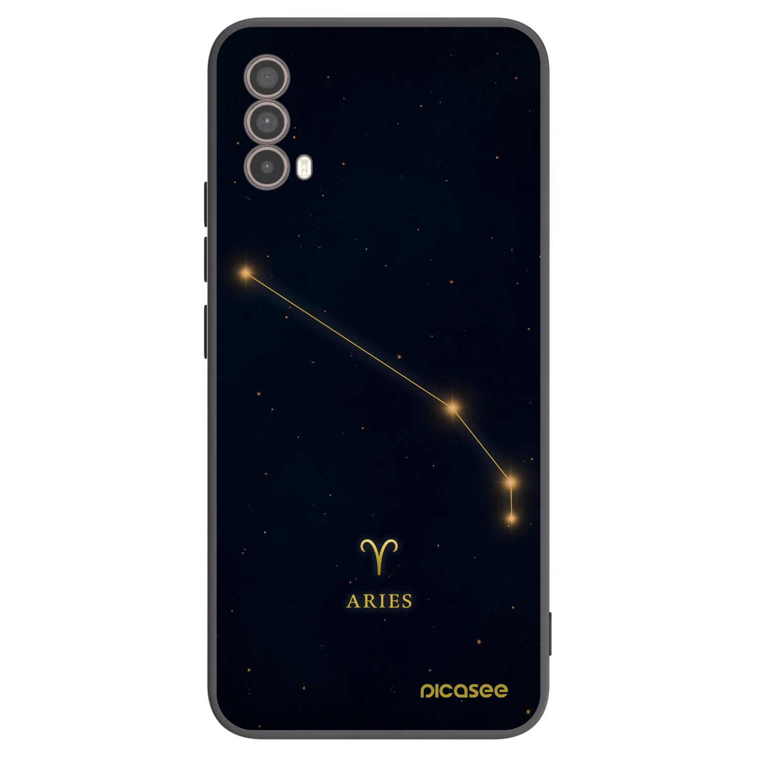 Picasee Μαύρη θήκη σιλικόνης για Motorola Moto E40 - ARIES