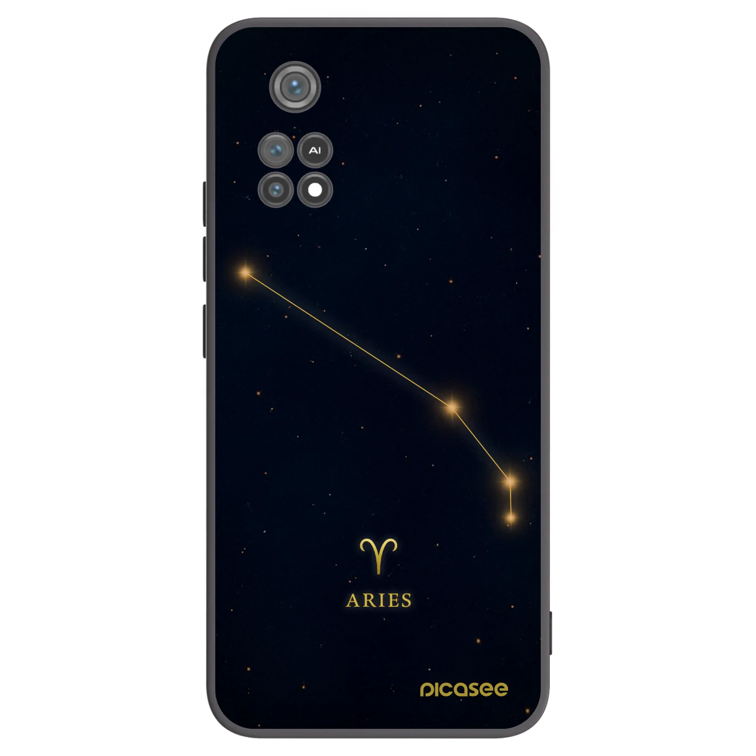 Picasee Μαύρη θήκη σιλικόνης για Xiaomi Poco M4 Pro - ARIES