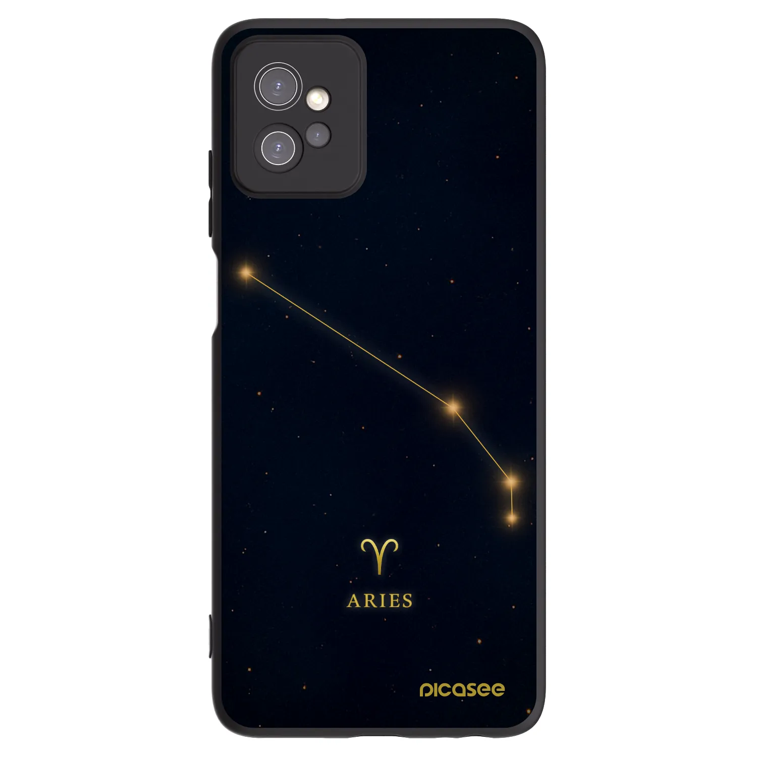 Picasee Μαύρη θήκη σιλικόνης για Motorola Moto G32 - ARIES