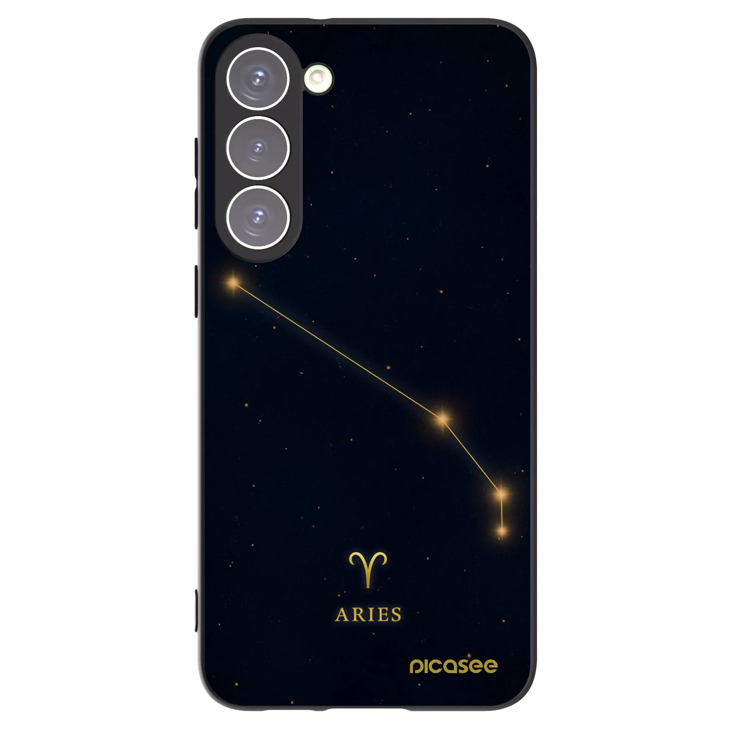 Picasee Μαύρη θήκη σιλικόνης για Samsung Galaxy S23+ 5G - ARIES