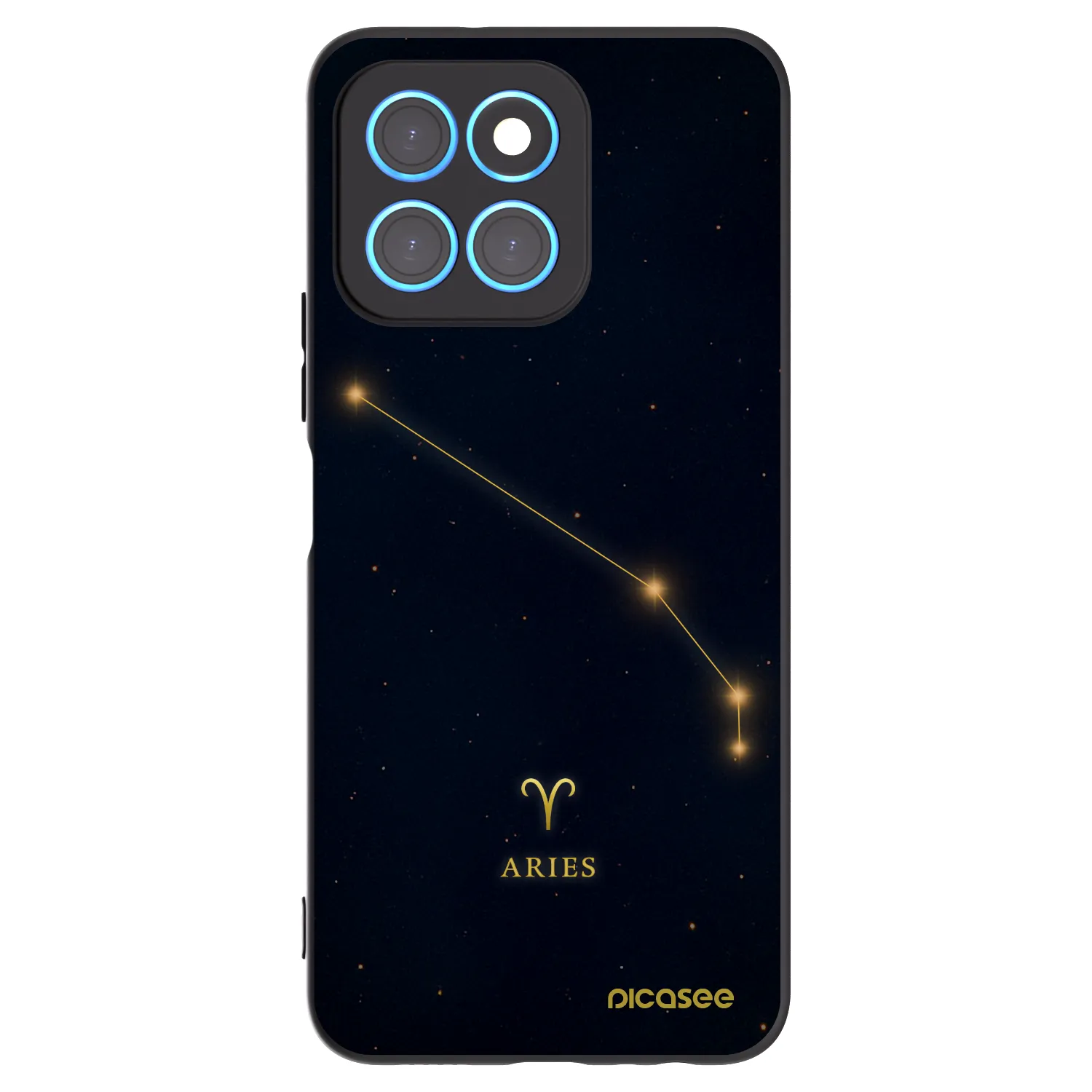 Picasee Μαύρη θήκη σιλικόνης για Honor X6 - ARIES