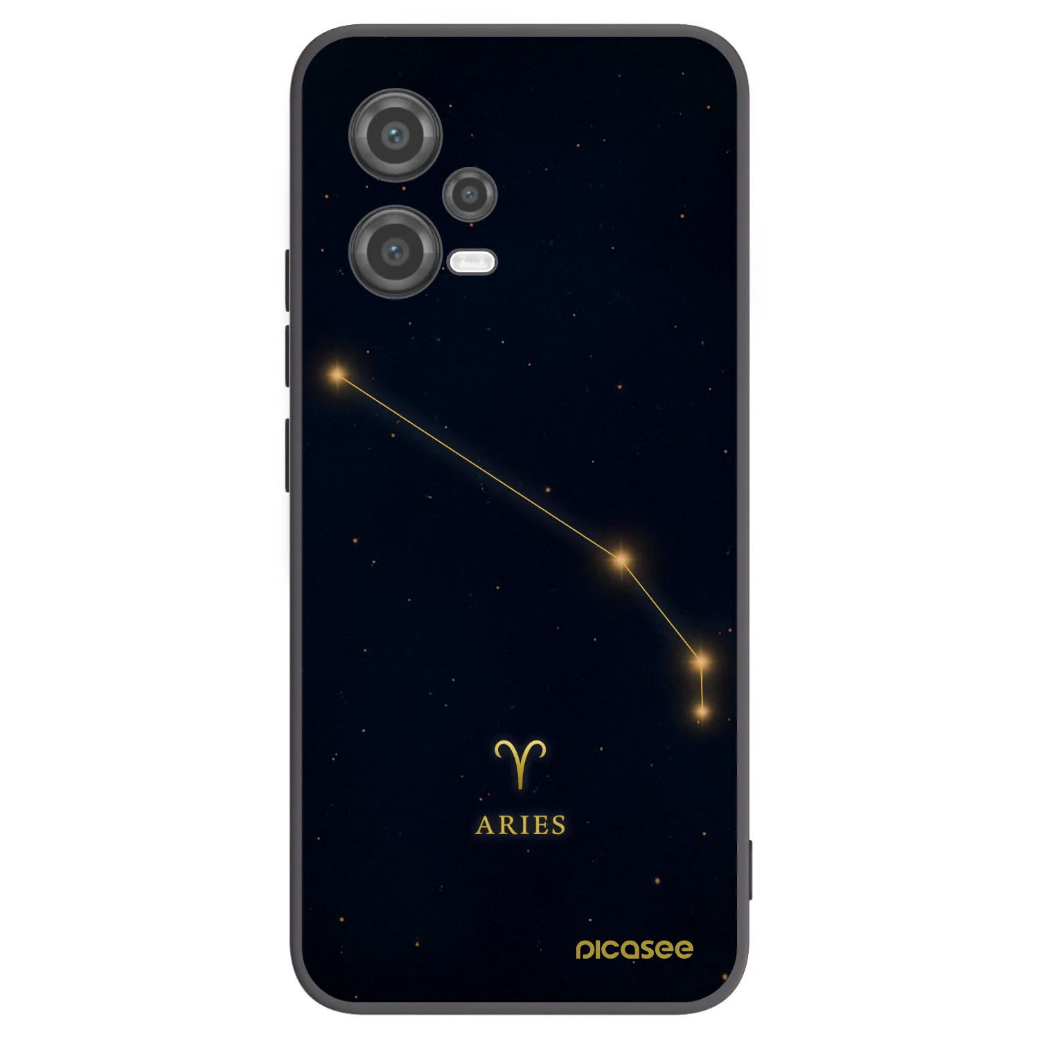 Picasee Μαύρη θήκη σιλικόνης για Xiaomi Poco X5 - ARIES
