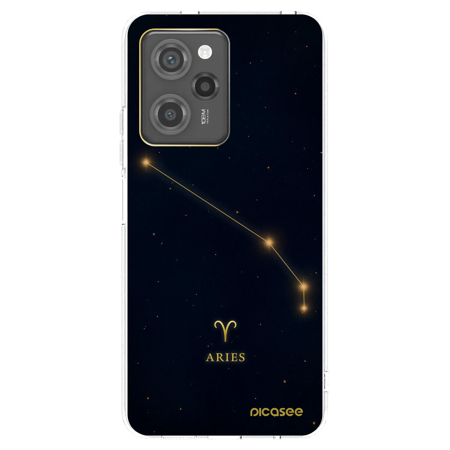 Picasee Μαύρη θήκη σιλικόνης για Xiaomi Poco X5 Pro - ARIES