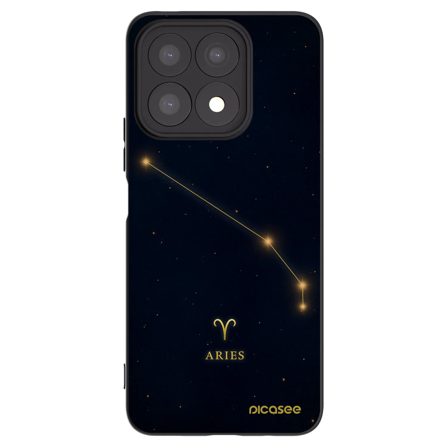 Picasee Μαύρη θήκη σιλικόνης για Honor X8a - ARIES