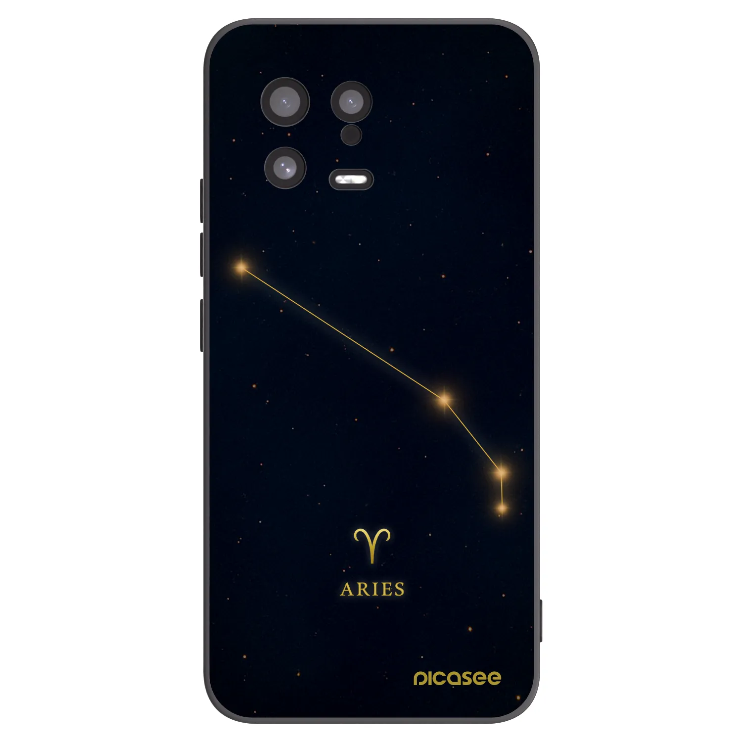 Picasee Μαύρη θήκη σιλικόνης για Xiaomi 13 - ARIES