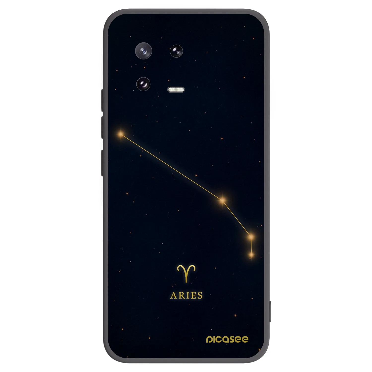 Picasee Μαύρη θήκη σιλικόνης για Xiaomi 13 Pro - ARIES