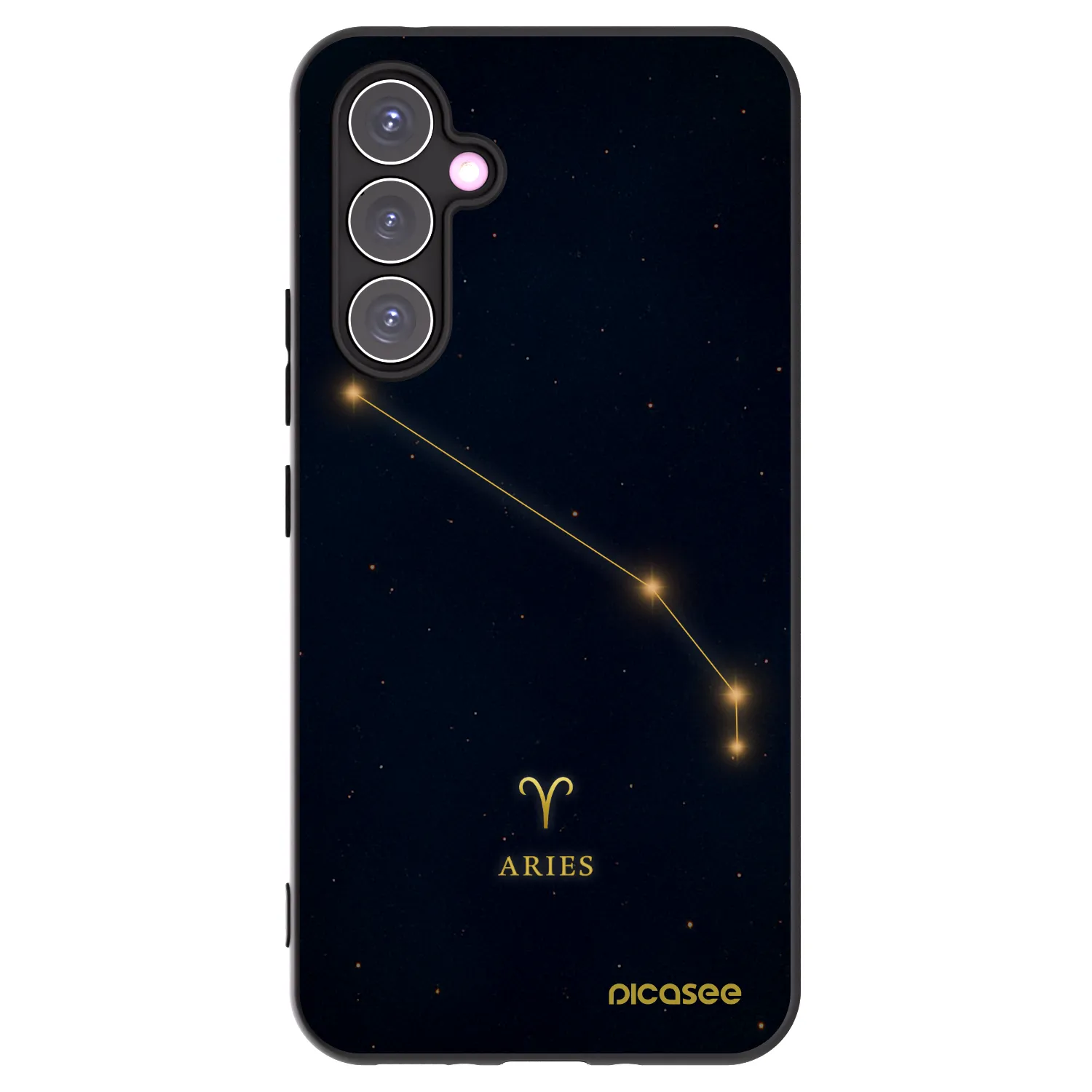 Picasee Μαύρη θήκη σιλικόνης για Samsung Galaxy A54 5G A546B - ARIES