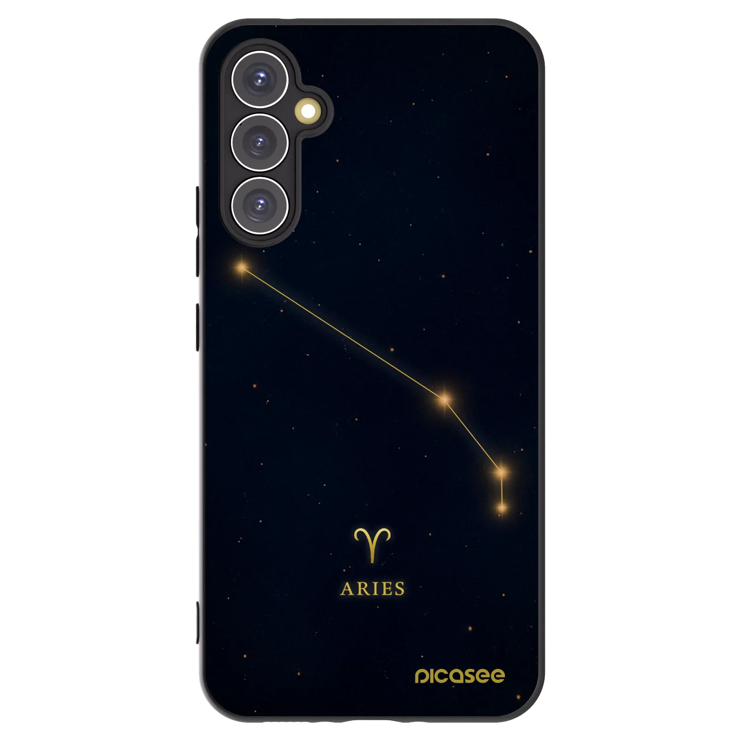 Picasee Μαύρη θήκη σιλικόνης για Samsung Galaxy A34 5G A346B - ARIES