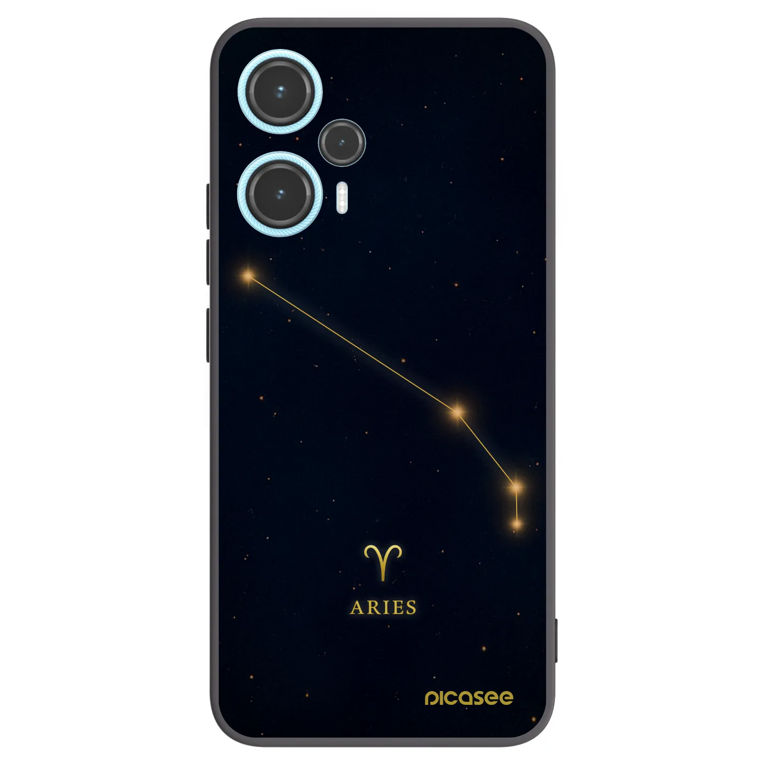 Picasee Μαύρη θήκη σιλικόνης για Xiaomi Poco F5 - ARIES