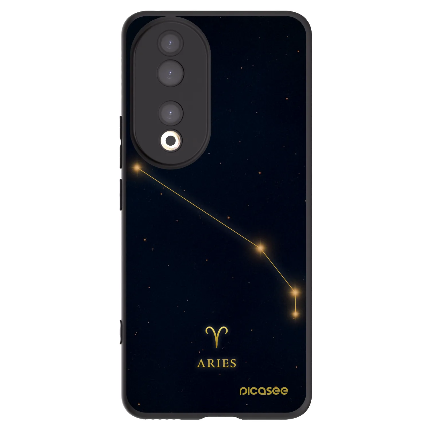 Picasee Μαύρη θήκη σιλικόνης για Honor 90 5G - ARIES