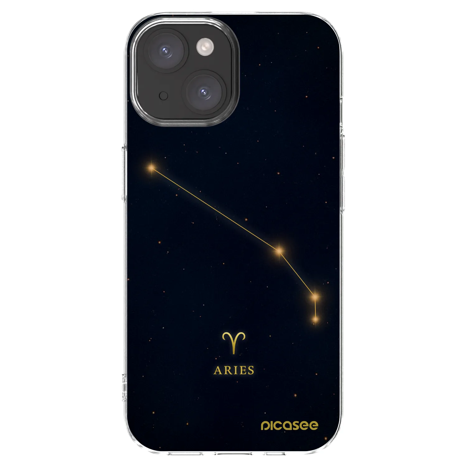 Picasee διαφανής θήκη σιλικόνης Apple iPhone 15 - ARIES
