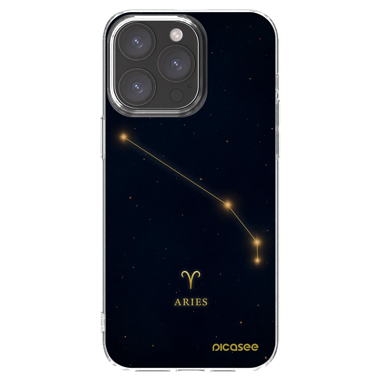 Picasee διαφανής θήκη σιλικόνης Apple iPhone 15 Pro Max - ARIES