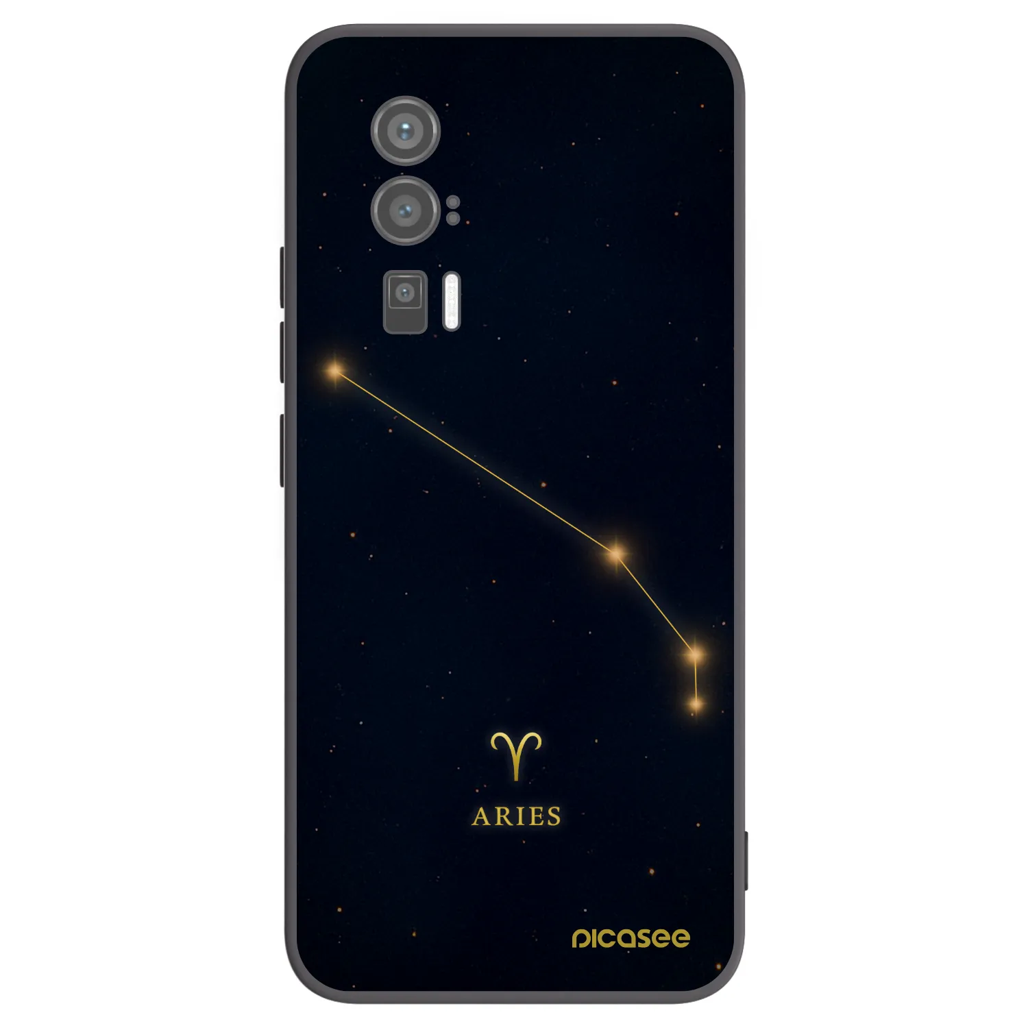 Picasee Μαύρη θήκη σιλικόνης για Xiaomi Poco F5 Pro 5G - ARIES