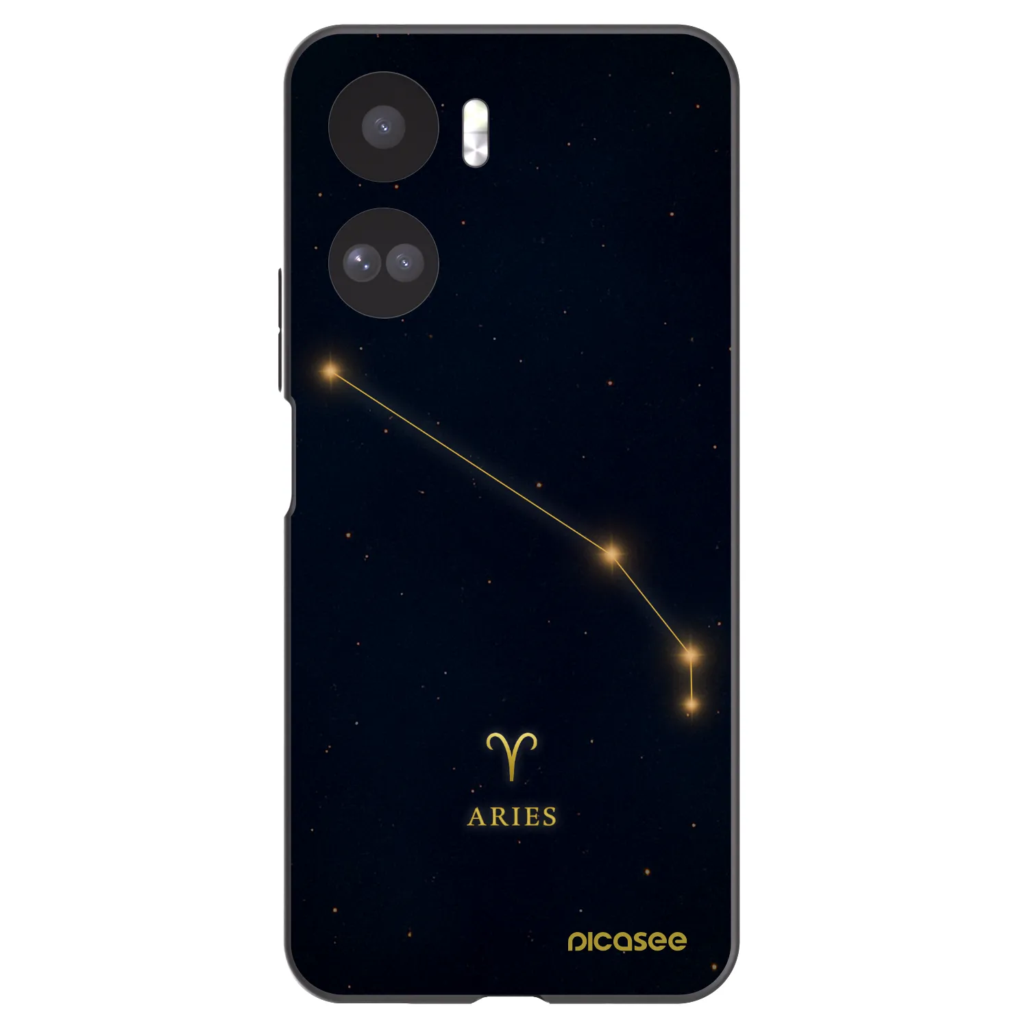 Picasee Μαύρη θήκη σιλικόνης για Honor 90 Lite 5G - ARIES