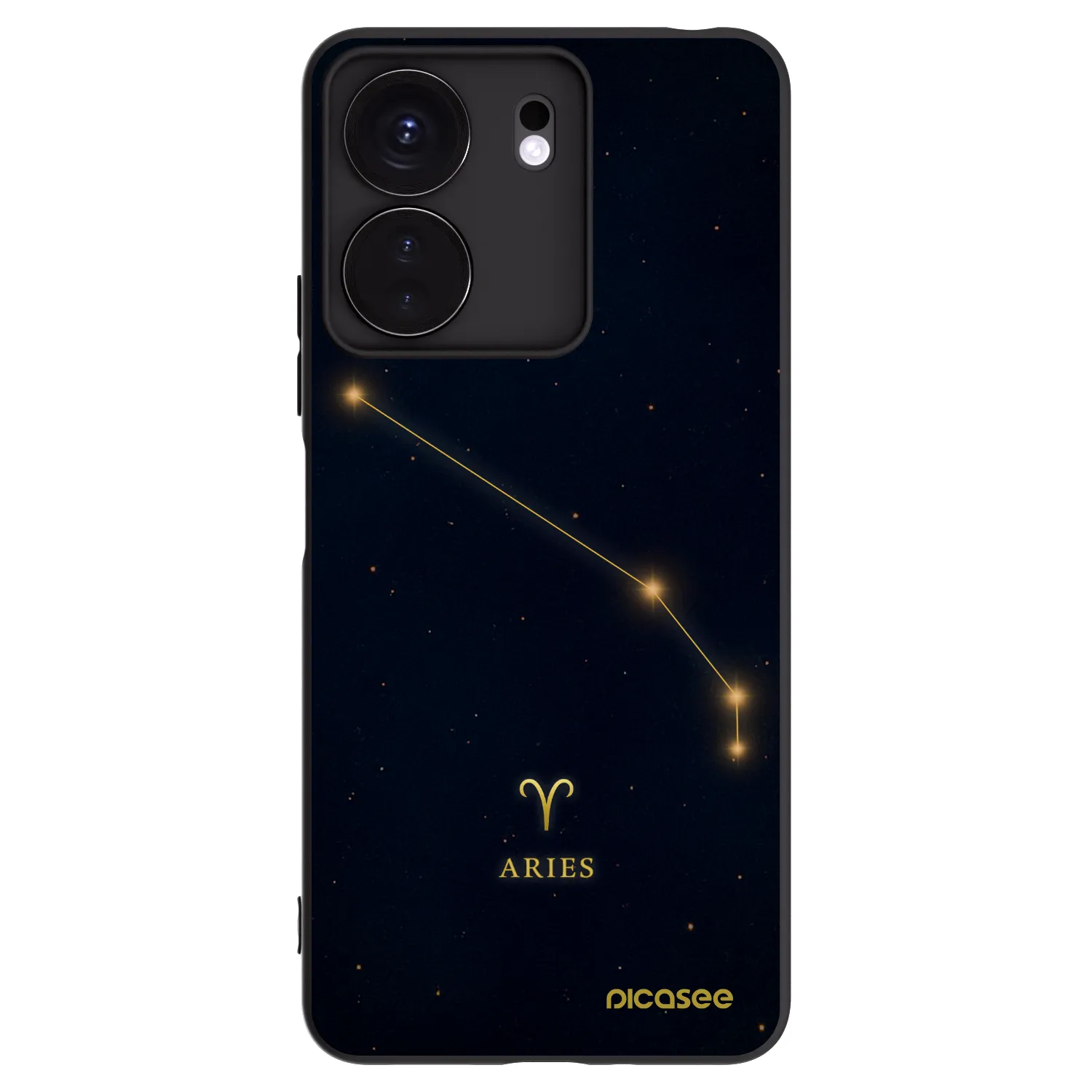 Picasee Μαύρη θήκη σιλικόνης για Xiaomi Redmi 13C 4G - ARIES