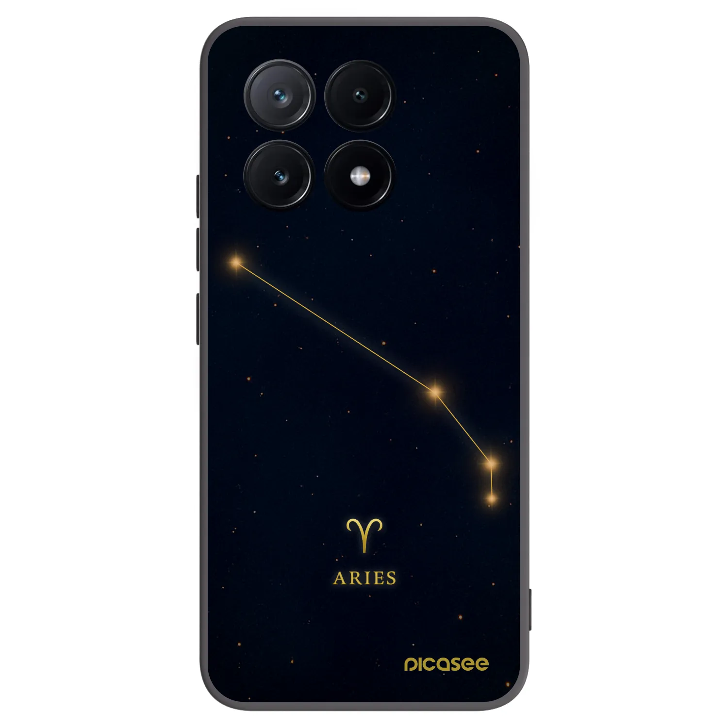 Picasee Μαύρη θήκη σιλικόνης για Xiaomi Poco X6 Pro - ARIES