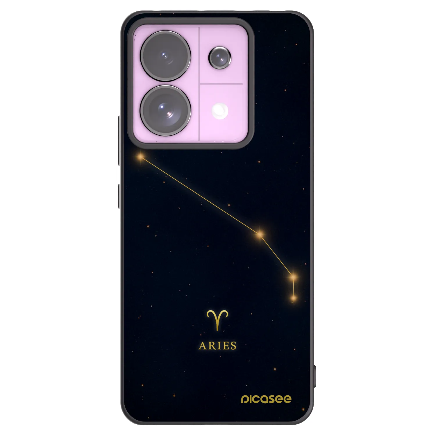 Picasee Μαύρη θήκη σιλικόνης για Xiaomi Redmi Note 13 Pro 5G - ARIES