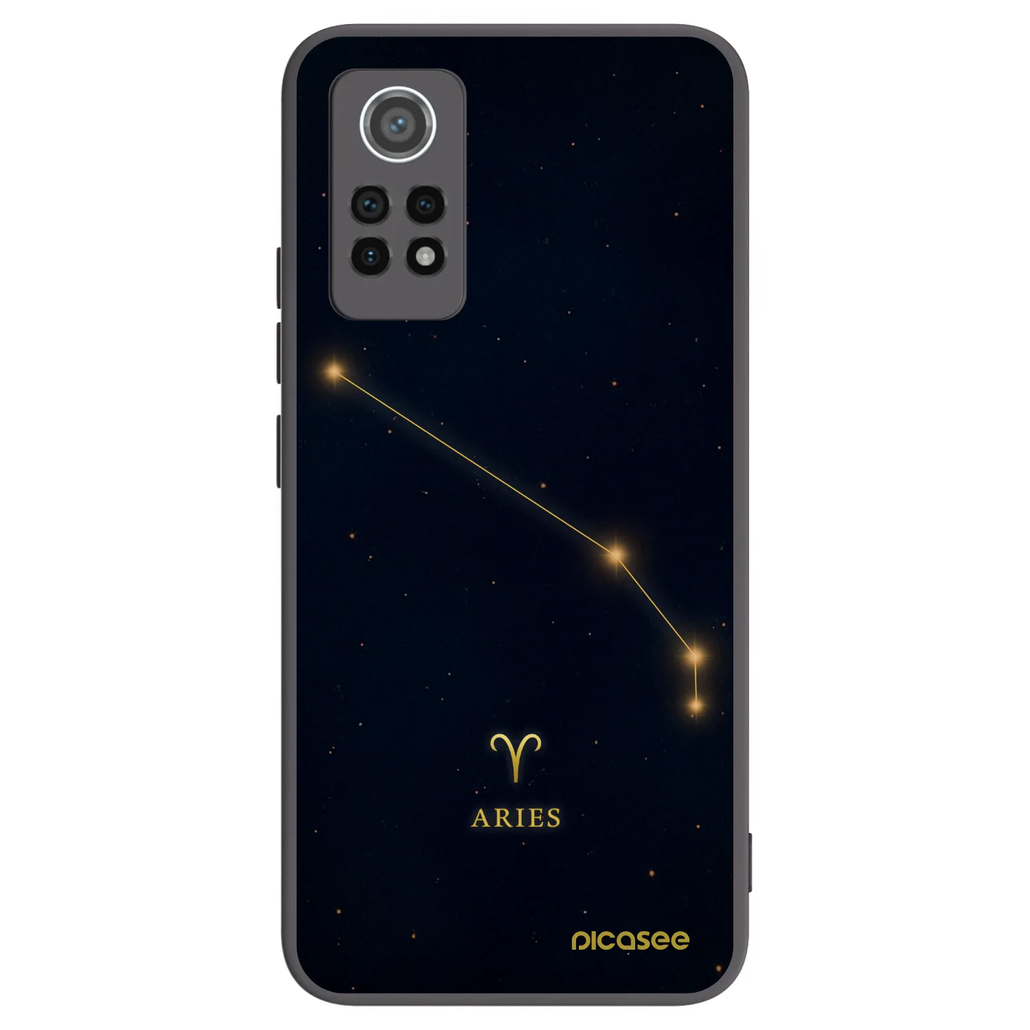Picasee Μαύρη θήκη σιλικόνης για Xiaomi Redmi Note 12 Pro 4G - ARIES