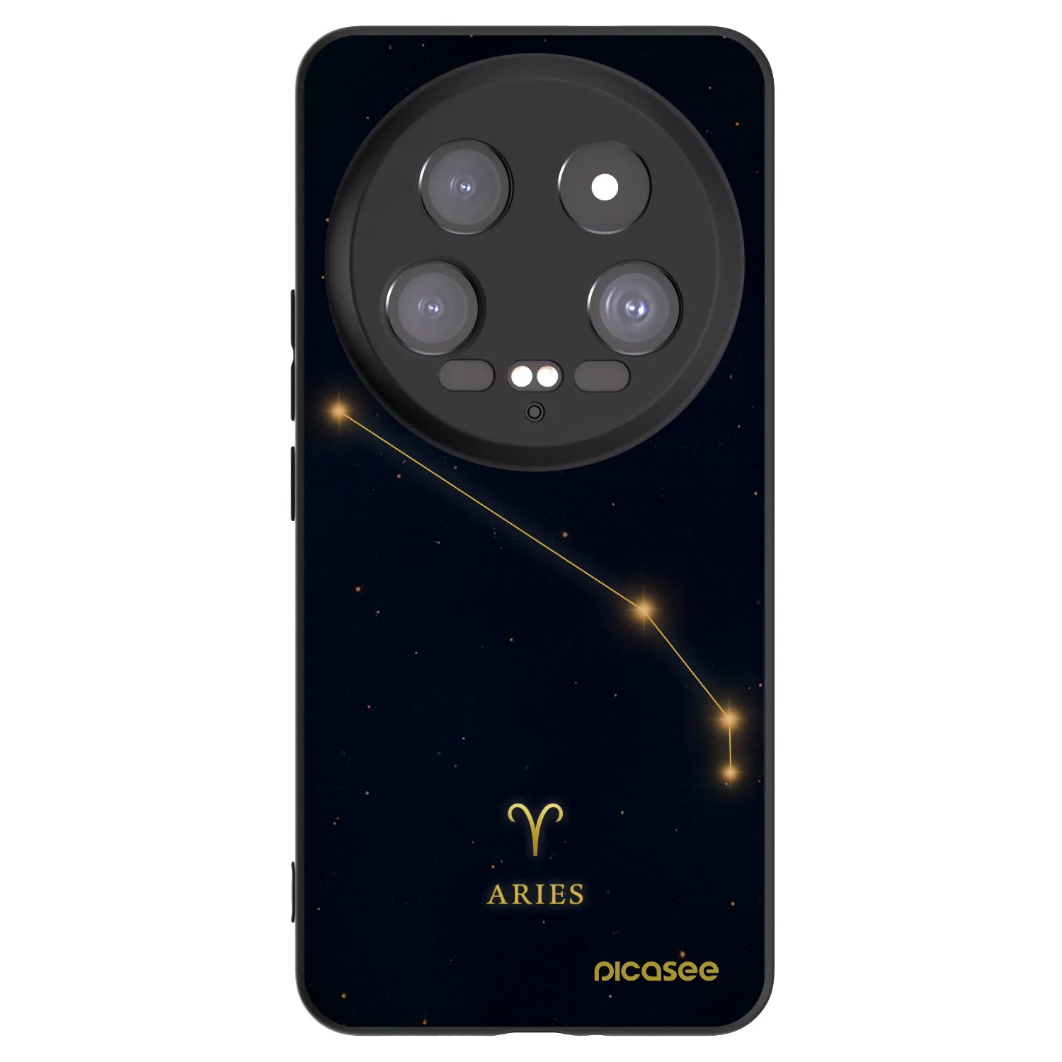 Picasee Μαύρη θήκη σιλικόνης για Xiaomi 14 Ultra - ARIES