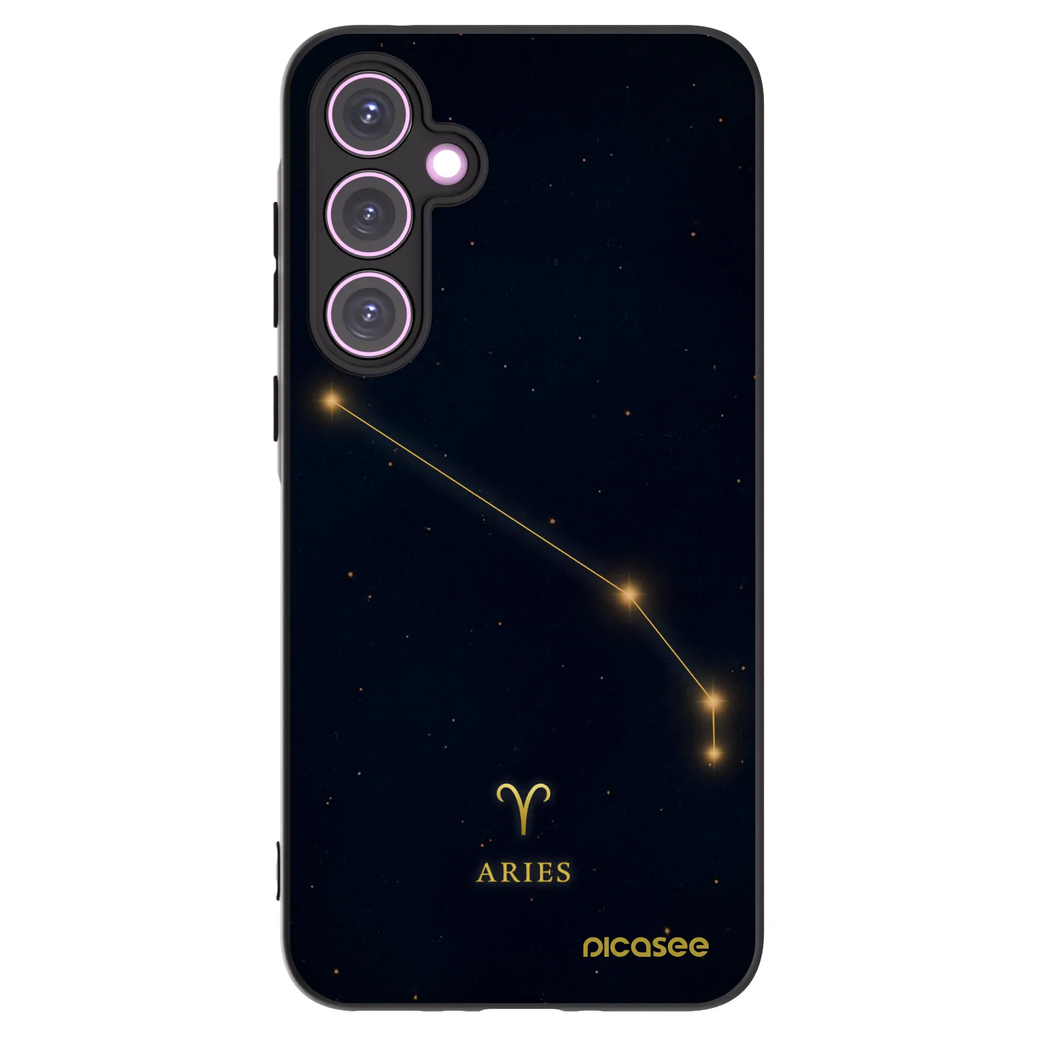 Picasee Μαύρη θήκη σιλικόνης για Samsung Galaxy A35 5G A356B - ARIES