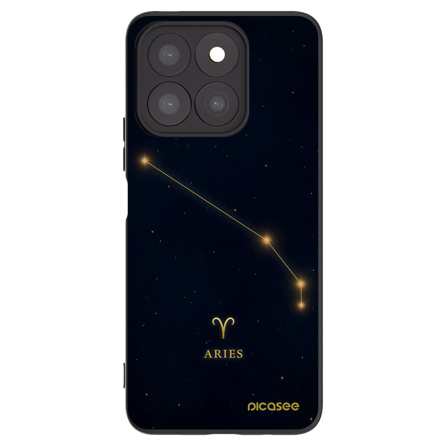 Picasee Μαύρη θήκη σιλικόνης για Honor X8b - ARIES