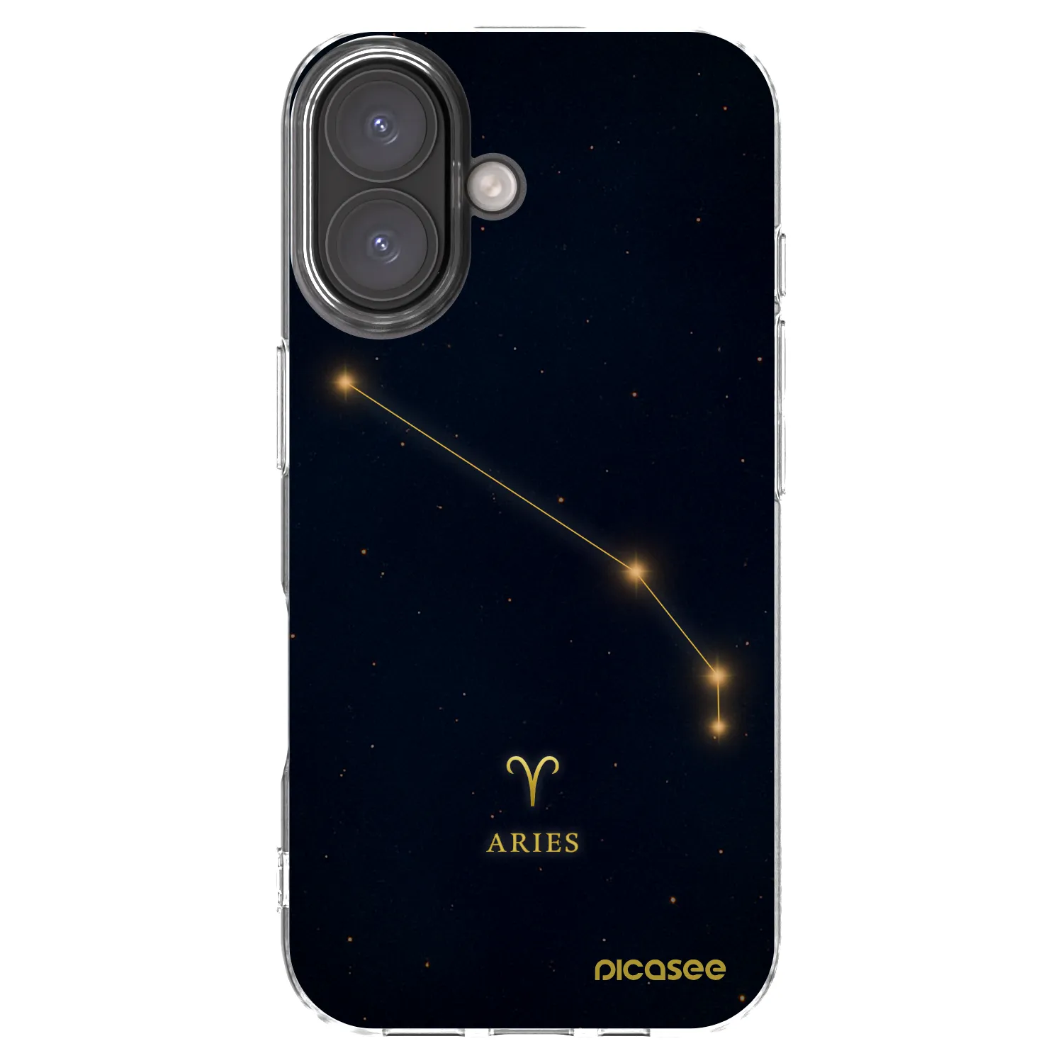 Picasee διαφανής θήκη σιλικόνης Apple iPhone 16 - ARIES