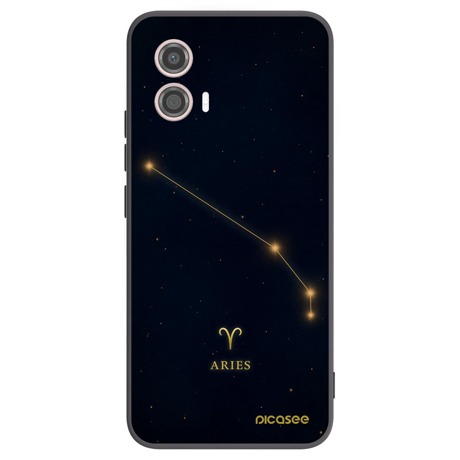 Picasee Μαύρη θήκη σιλικόνης για Motorola Moto G53 5G - ARIES