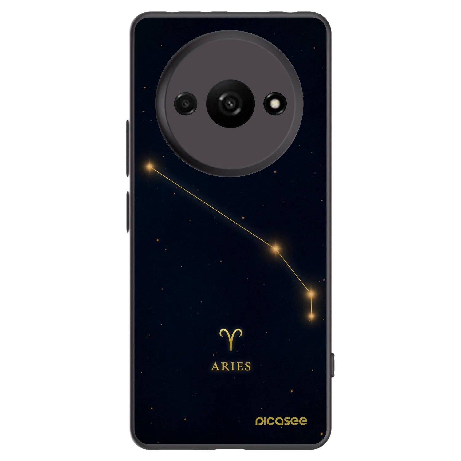 Picasee Μαύρη θήκη σιλικόνης για Xiaomi Redmi A3 - ARIES