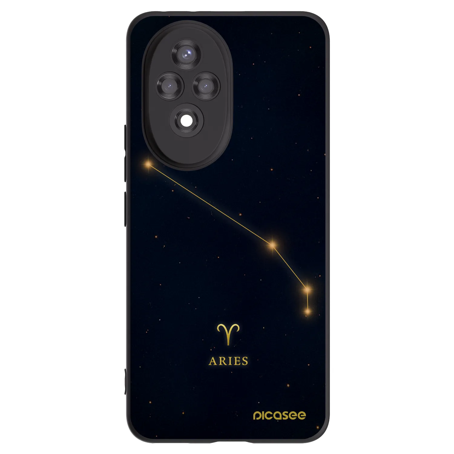 Picasee Μαύρη θήκη σιλικόνης για Honor 200 5G - ARIES
