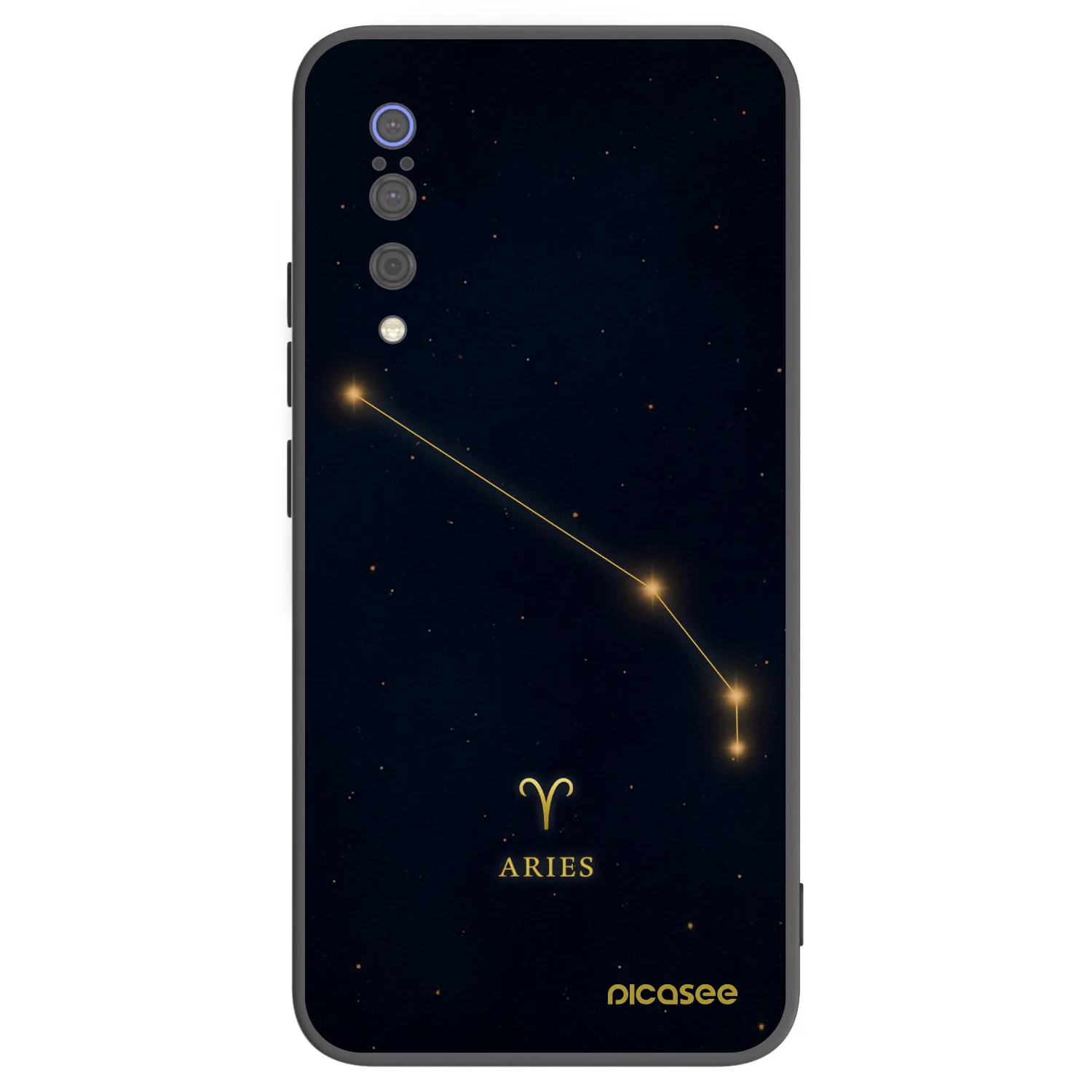 Picasee Μαύρη θήκη σιλικόνης για Xiaomi Mi 9 - ARIES