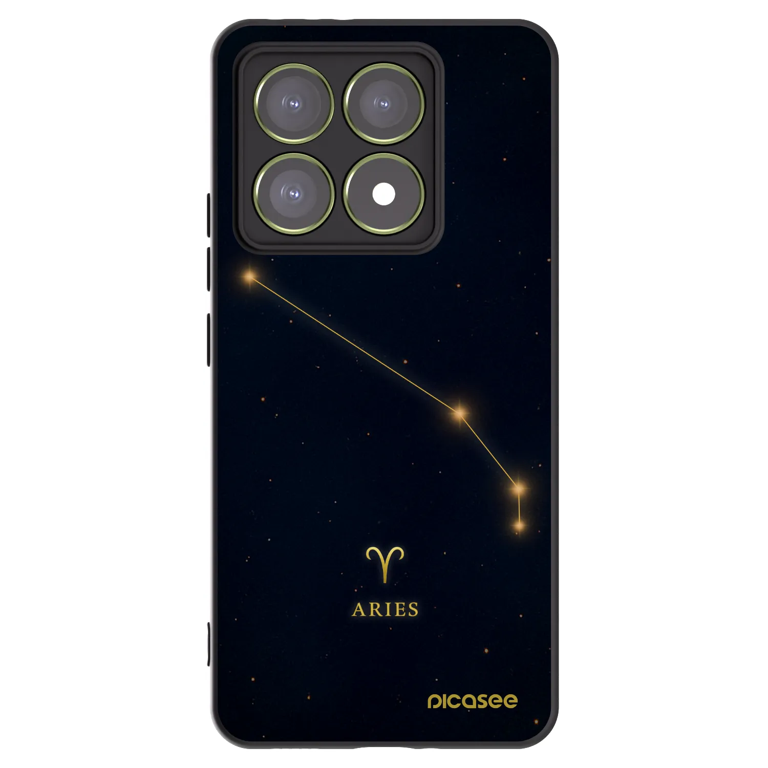 Picasee Μαύρη θήκη σιλικόνης για Xiaomi 14T - ARIES