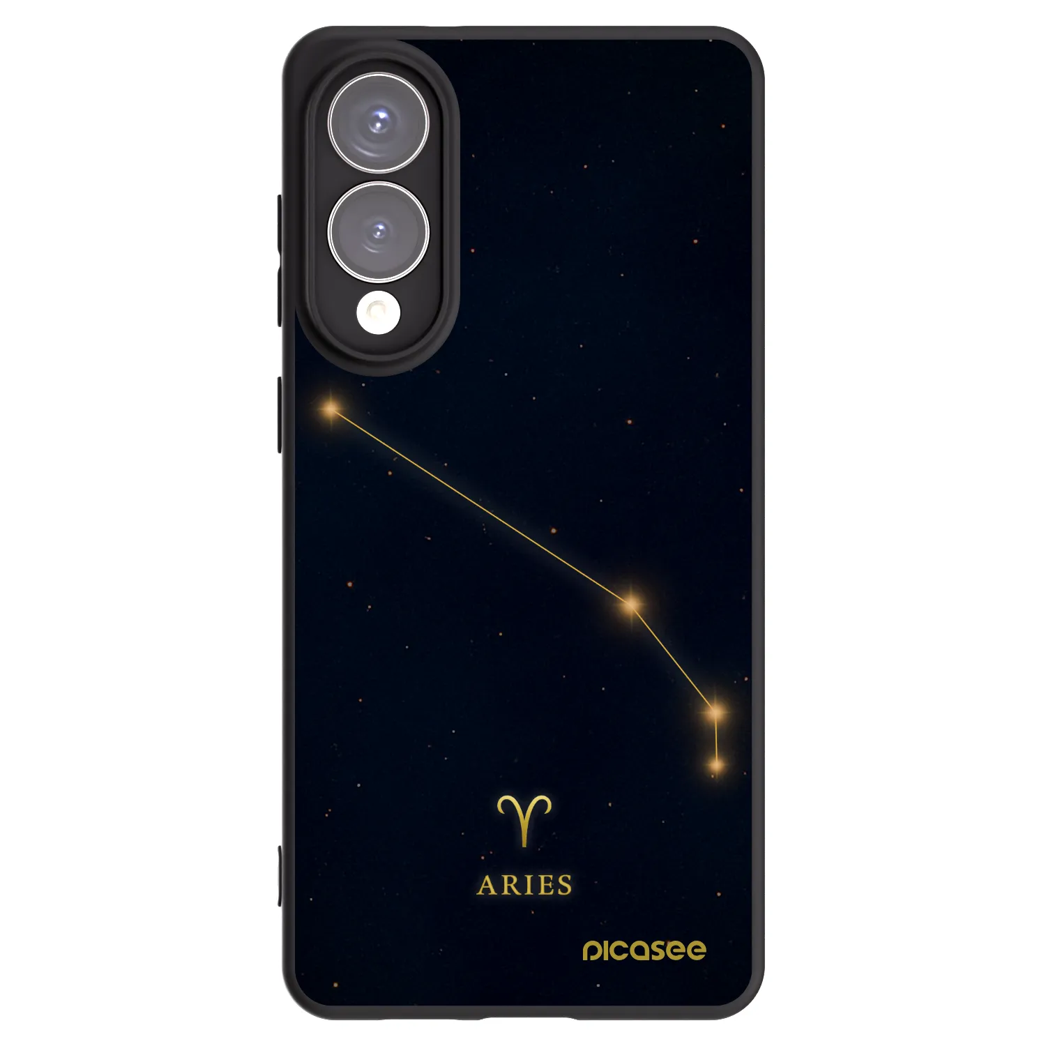Picasee Μαύρη θήκη σιλικόνης για Samsung Galaxy S25 Edge 5G - ARIES