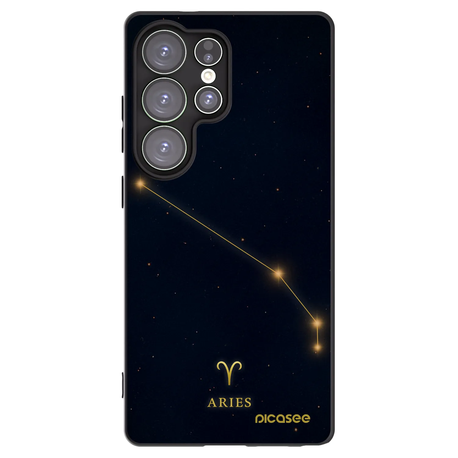 Picasee Μαύρη θήκη σιλικόνης για Samsung Galaxy S25 Ultra 5G - ARIES