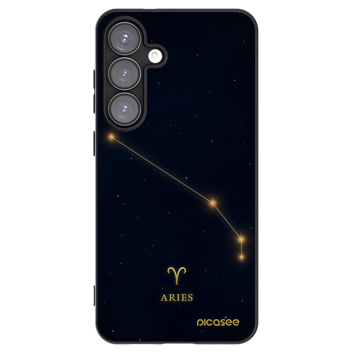 Picasee Μαύρη θήκη σιλικόνης για Samsung Galaxy S25+ 5G - ARIES