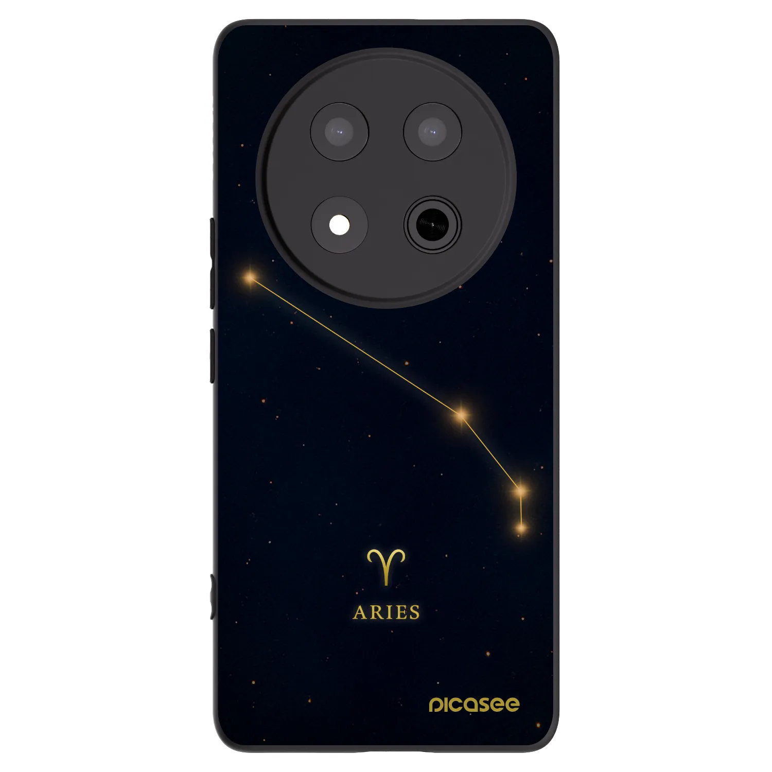 Picasee Μαύρη θήκη σιλικόνης για Honor Magic7 Lite 5G - ARIES